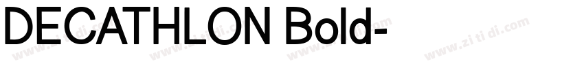 DECATHLON Bold字体转换